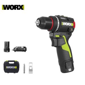 Worx | WORX WU135 Cordless Electric Dril12V 50Nm 1800rpm Smart Clucth Auto Stop 2Speed Adjust Metalworking Home Power Tools