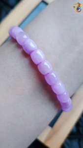 Collection Grade Old Mine Cat Eyes Purple Kunzite Old Style Barrel Bead Bracelet