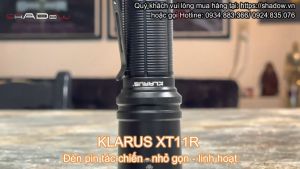 Đèn pin tác chiến phản ứng nhanh KLARUS XT11R độ sáng 1300 lumen chiếu xa 300m cổng sạc USB type C sử dụng 1 pin 18650 2600mAh (kèm theo) Đèn Đèn pin