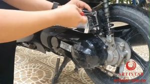 Ốp trang trí xe Janus 2016-2021 cacbon