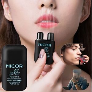 2g Nasal Pass Double-Hole Nasal Inhalation Essential Oil Bar Vitality Refreshing Nasal Pass Boost Work Energy Nasal Energy Bar