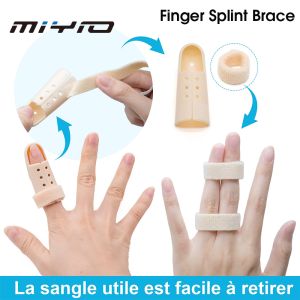 MIYIO 1PCS Adjustable Joint Finger Straightener Protector Brace Finger Splint Finger Support Arthritis Corrector