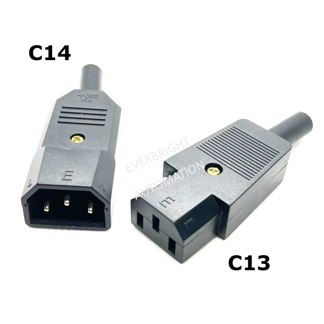 Cavo IEC C13-C14 Con Interruttore 250V 10A 3x1.0mm² – Bianco, 0.5m, Per Computer, Monitor, PDU E Pedaliera Chitarra