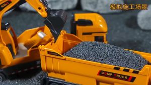 Truck Toys Cars Engineering Toys Excavator Mixer Truck Bulldozer Model Sets Kids Educational Boys Toys Lori Mainan Besar