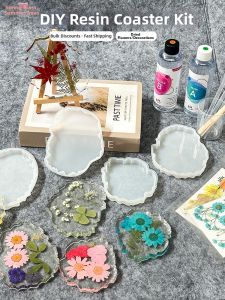 Graduation Gift DIY Crystal Epoxy Kit Dry Flower Coaster Pendant Craft Set