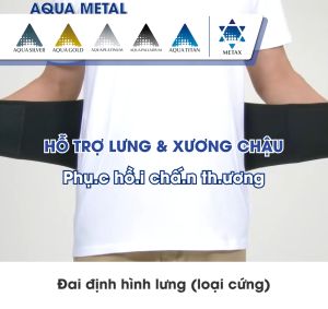 Đai lưng cột sống Phiten loại cứng supporter waist belt hard type AP160003/AP160004/AP160005