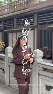 Đồ lam đi lễ chùa kate lụa cho nam nữ la hán bigsize pháp phục lãnh tụ tay dài đi chùa Thiên Di D22