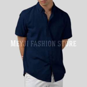 kemeja pria lengan pendek warna putih bigsize M-XXXL formal non formal casual slimfit termurah!!!