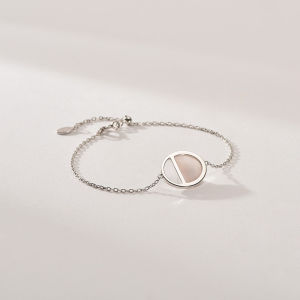 Rose Shell Pendant S925 Sterling Silver Necklace