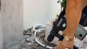 Máy Khoan Đục Betong HUGONG 555 Công Suất 1050W Tặng Kèm Mũi Đục Bảo Hành 6 Tháng