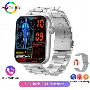 2025 New Smart Watch Men AMOLED HD Screen Sports Tracker AI Voice Bluetooth Call Fashion Smartwatch Women