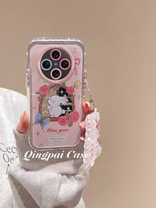 Rose Butterfly Rabbit VIVOX200 Phone Case Mirror Surface Cream Silicone Anti-Fall Creative Cute Cartoon Design Shockproof Cover