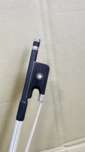 High Quality Well Balanced Cello Parts Accessories Grid Pattern Black Carbon Fiber Cello Bow 4/4 Full Size