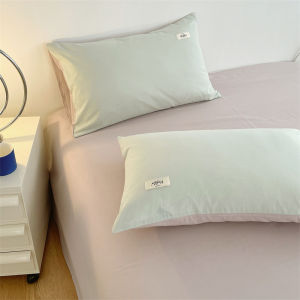 Simple Pure Color Cotton Pillowcase 48x74cm