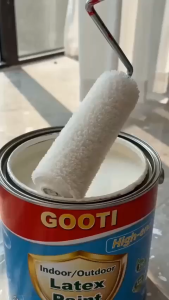 GOOTI New Upgrade Latex Paint PRO Coating - Eco-Friendly Indoor and Outdoor Self-Applying Color Paint Wall Coating and Renovation - 1L With Brush Interior Exterior - 100% Authentic