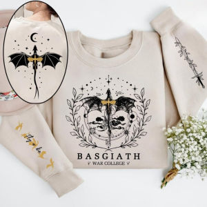Basgiath War College 2-Sided Sweatshirt Xaden Fourth Wing Clothing Dragon Rider Violet Sorrengail Riders Men Women Fashion Tops