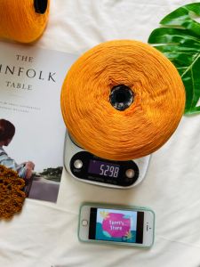 Yarn - Sợi 100% Organic Cotton | Sợi chập (0.6mm - 0.8mm) | Sợi mền siêu nhẹ và mát dùng đan móc sản phẩm mùa hè