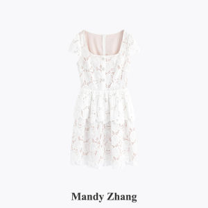Elegant Vintage Lace Hollow Out A-Line Dress