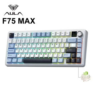 AULA | F75 MAX 75% Gasket Magnetic Switch Gaming Mechanical Keyboard 8K Polling Rate RGB Hot-Swap Triple Mode 2.4G Bluetooth Type-C