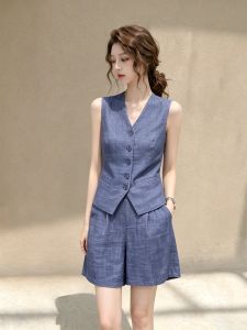 Elegant and Stylish Womens Vest and Shorts Set
