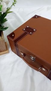 Box Hampers Koper Model Terbaru Warna Coklat | Box Souvenir Custom Termurah