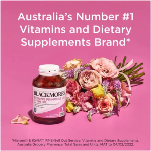 Blackmores Evening Primrose Oil 1000mg 190 Kapsul wellness Produk alami For Mengatur hormon wanita vitamin