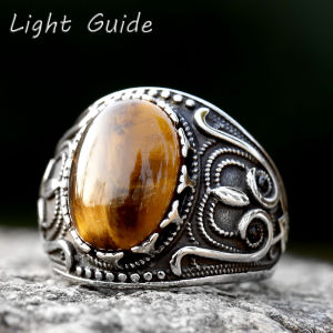 2023 new Arrival Design Stainless Steel Colorful Stone Trend Mens Ring fashion High Quality Jewelry Dropshipping