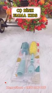 Bộ Cọ Silicon Rửa Bình Sữa_ full bộ 4 chi tiết (AAG/Emma)