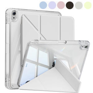 Case for iPad 5th 6th 7th 8th 9th 10th 11th Air 4 5 6 7 Mini 6 7 Case with Pencil Holder Mutil Angles Folding Y-Shaped Stand Co