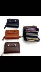Mens card holder double buckle multi-card slot wallet casual zipper coin purse men wallet