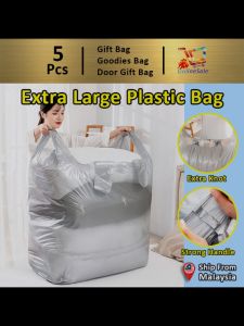 5pcs Extra Large Oversized Thickened House Moving Clothing Extra Large Big Plastic bag (64) Large Capacity Moving Packing Beg Extra Thick Clothes Bag