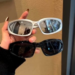 Fashion Punk Rectangular Sports Sunglasses Men Women Outdoor Goggles Colorful Sunglasses Y2K Summer Riding Sunshade Sunglasses