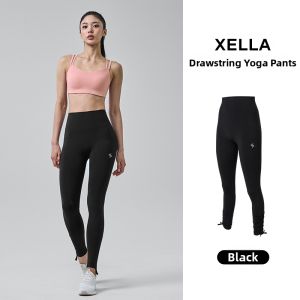 Drawstring Sun Protection High-Waist Yoga Pants