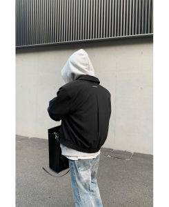 Advanced Stylish Short Jacket New Spring Ins Shoulder Pad Mens Clothing Outerwear Design Sense Top Polyester Cotton Blend