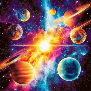 500/1024PCS Jigsaw Puzzle Galaxy Planet Space Art For Adults Great Weekend Relaxation And Family Fun