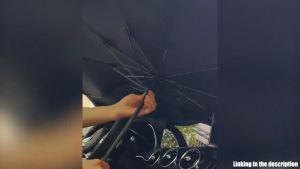 ร่มบังเเดดหน้ารถ ขนาดใหญ่ 145x80cm ม่านบังแดดรถยนต์ ป้องกันยูวีUVความร้อนเข้าสู่ตัวรถ ผ้ากันน้ำสามารถพับได้ ที่คลุมรถยนต์