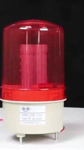 LED Warning Lamp with Signal Buzzer AC 220V Fire Truck Ship Waterproof Strobe Red Emergency Lights