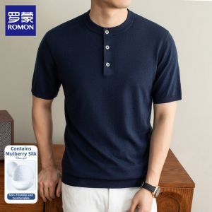ROMON | Knit Lightweight Vintage Henley T-Shirt