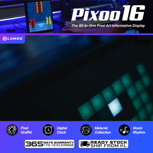 [READY STOCK] Divoom Pixoo-16 The All-In-One Pixel Art Informative 16x16 Programmable LED 16 Million Color Display Panel