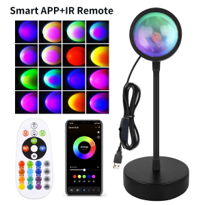 Tuya Sunset Light Smart Life APP Room Photography Birthday Gift for Friends Family Decor Mood Lighting Home Decor Ambience Lamp
