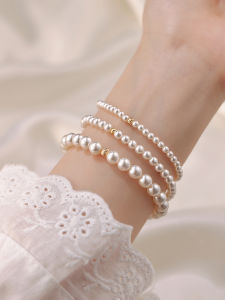 Luxury 14K Gold Plated Pearl Bracelet for Women Elegant and Exquisite Japanese and South Korean Style Hand Jewelry