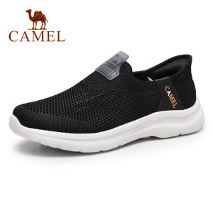 รองเท้าผ้าใบกลางนิ้วสำหรับเดินทาง Camels ฤดูร้อนปี 2025 รองเท้าผ้าใบสวมใส่สบายระบายอากาศได้ดี ทรงลำลอง ส้นสูงปานกลาง