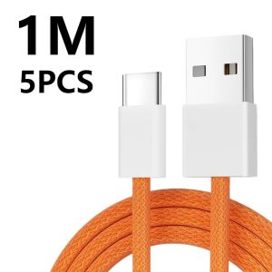 5 CÁI Cáp USB A Sang USB C 240W Cáp Sạc Nhanh Truyền Dữ Liệu Tốc Độ Cao Cho Điện Thoại