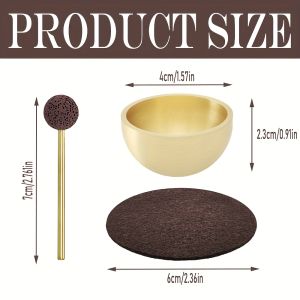 Mini Singing Bowl Set Meditation Sound Bowl for Yoga Meditation Relaxation Chakra Healing Stress Relief Unique Spiritual Gift