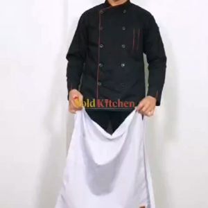 Apron Masak Celemek Masak Apron Chef Model Half Long