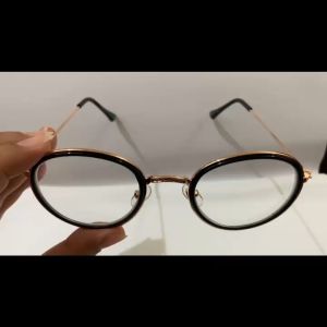 Kacamata Minus Min Pria Wanita Rabun Jauh Model Bulat Bulat Oval Frame Besi Warna Gold Gaya Korea Style Vintage Retro - discount minus
