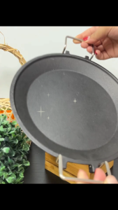 Marino Home กระทะเหล็กหล่อ จานเหล็กหล่อ กระทะร้อน กระทะผัด No.Y1089 Y1126