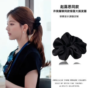 โบว์ผ้าลายสก็อตขนาดใหญ่สีบล็อกสำหรับผู้หญิง รุ่น Zhaolu หางผม โบว์ผ้าคล้องผมสไตล์เกาหลี สไตล์การตกแต่งผมสำหรับผู้หญิง