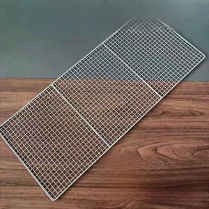 Mặt Lưới Nướng Bằng Thép Không Gỉ Dày Dặn Dày Dặn Lưới Nướng Hình Chữ Nhật Lớn Dùng Trong Nhà Bếp Và Ngoài Trời