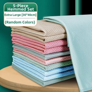 HENGSHU | Thick Large Glass Cleaning Cloth Absorbent Lint-Free Fish Scale Cloth
